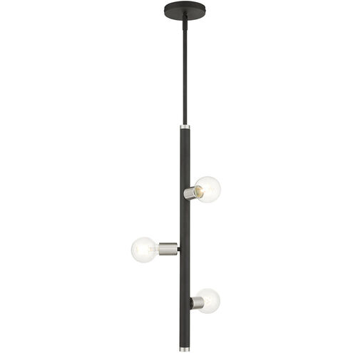 Bannister 3 Light 6 inch Black Pendant Ceiling Light