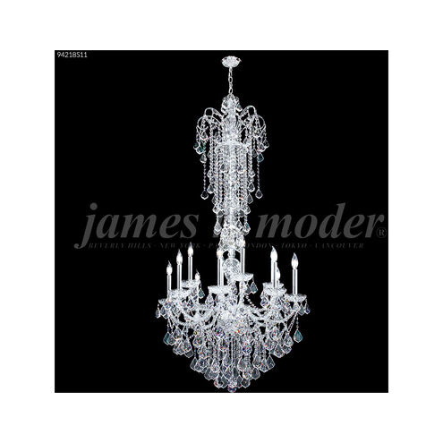 Vienna 12 Light 33 inch Silver Large Entry Crystal Chandelier Ceiling Light, Large
