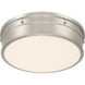 Marnex LED 13 inch Brushed Nickel Flush Mount Ceiling Light