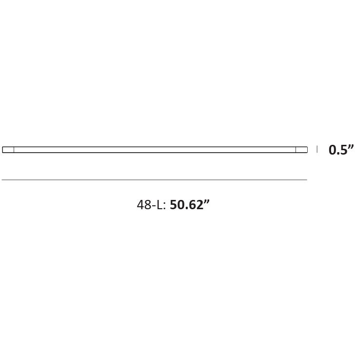 Z-Bar LED 0.5 inch Silver Pendant Ceiling Light