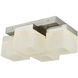 Cubic LED 9 inch Brushed Nickel Flush Mount Ceiling Light