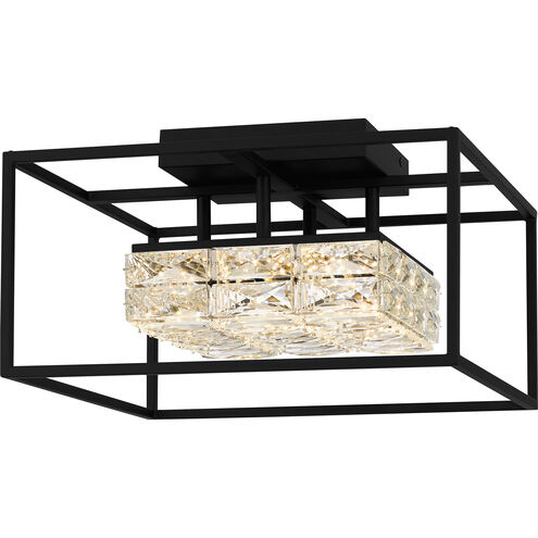 Dazzle LED 16 inch Matte Black Semi-Flush Mount Ceiling Light