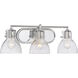 ML 3 Light 23 inch Chrome Bath Light Wall Light