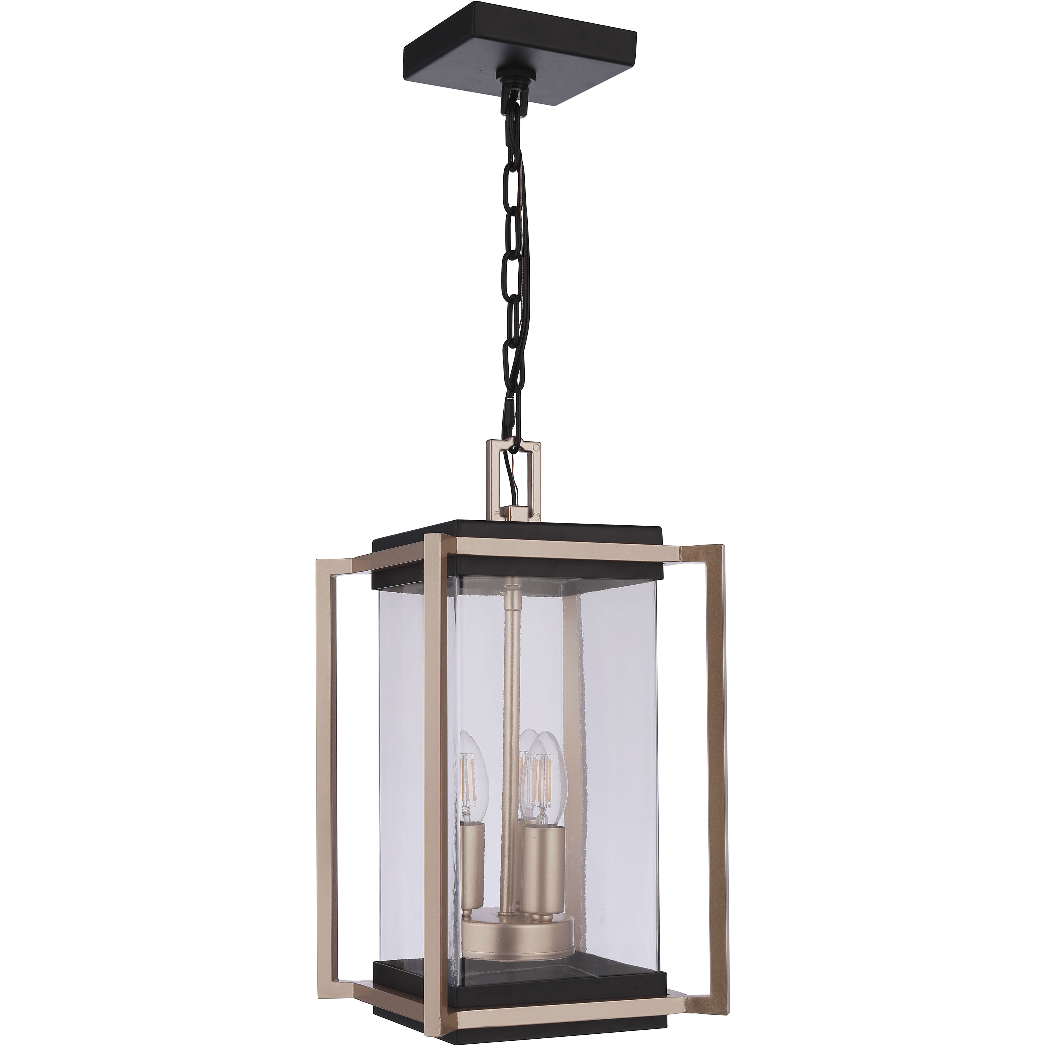 Metalwork 3 Light 9 inch Midnight/Satin Brass Outdoor Pendant