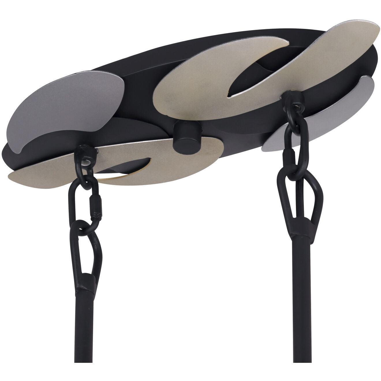 Metalo Misto 6 Light 48 inch Brass / Cola Grey / Matte Black Island Light Ceiling Light