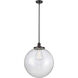 Franklin Restoration Beacon 1 Light 18 inch Oil Rubbed Bronze Pendant Ceiling Light in Incandescent, Seedy