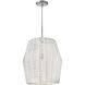Lisa McDennon Luca 1 Light 20 inch Polished Chrome Indoor Pendant Ceiling Light, Convertible
