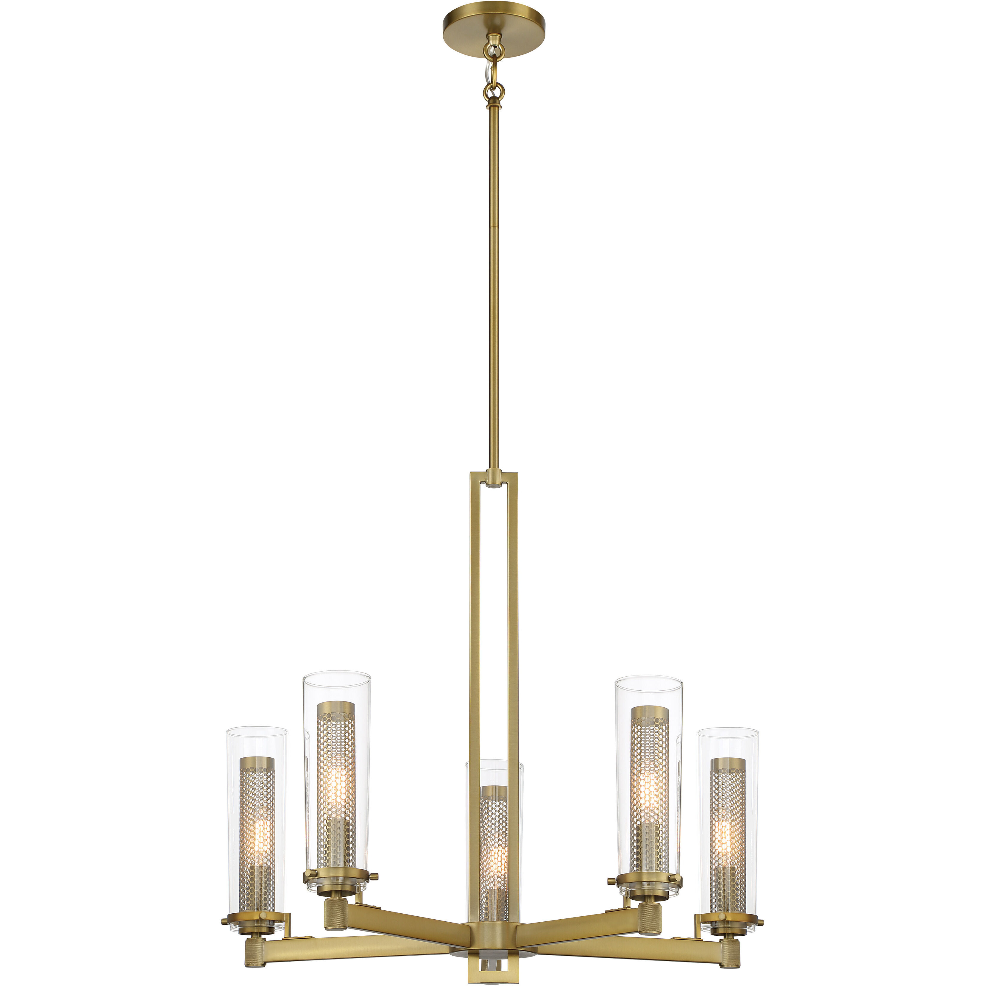 Emmerham 5 Light 26 inch Soft Brass Chandelier Ceiling Light