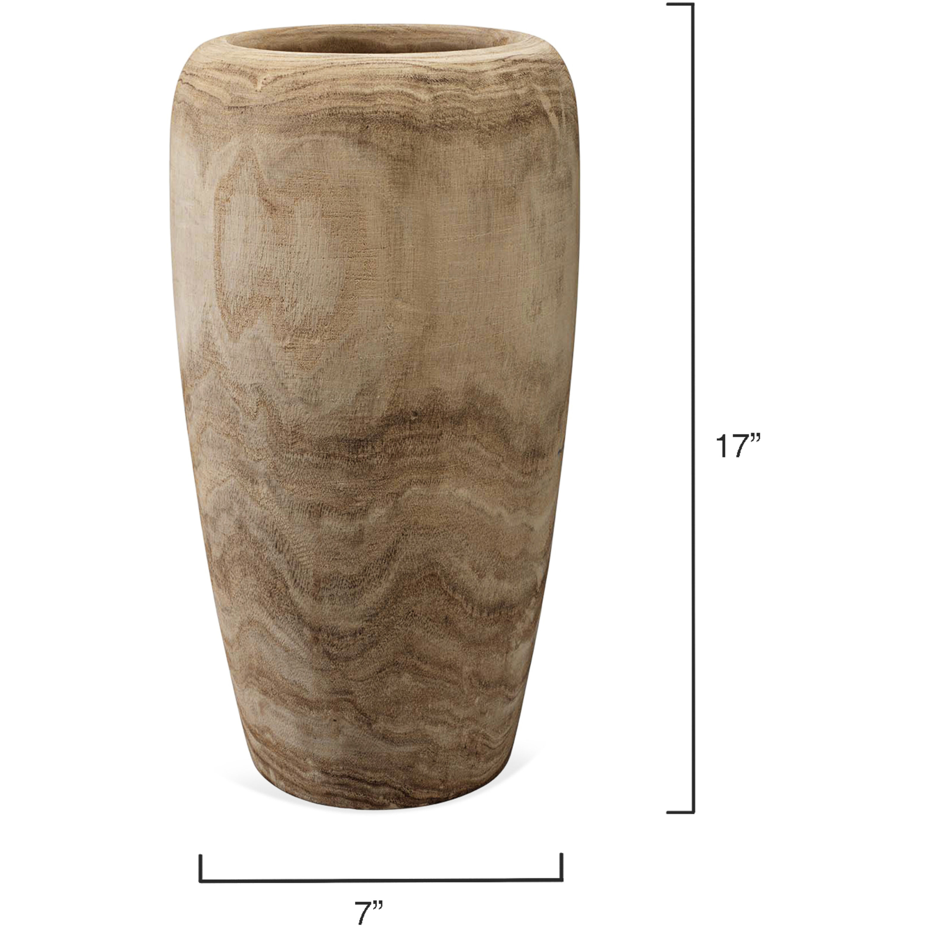 Ojai 17 X 7 inch Wooden Vase