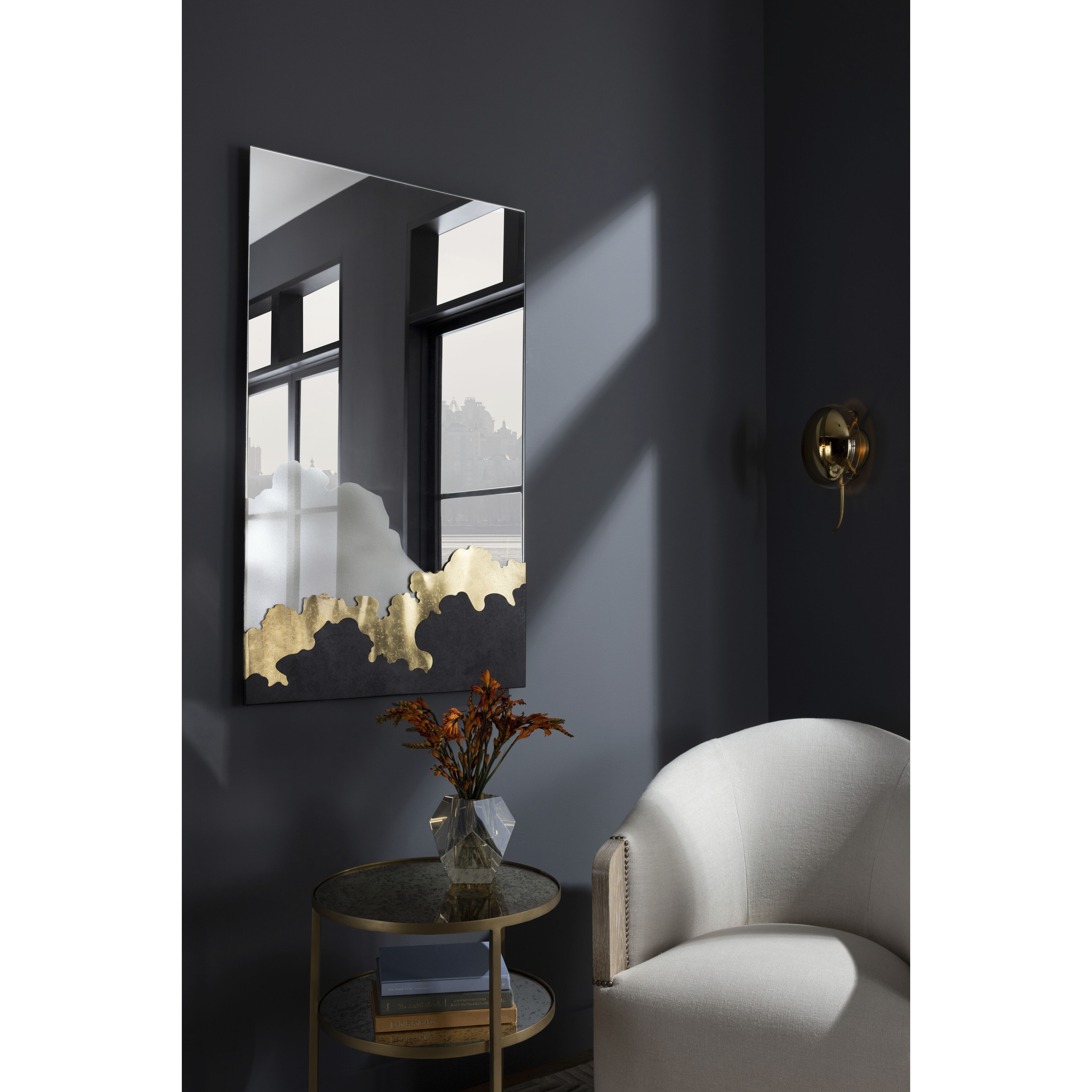 Gemma 6.5 X 6.5 inch Vase in Champagne Crystal