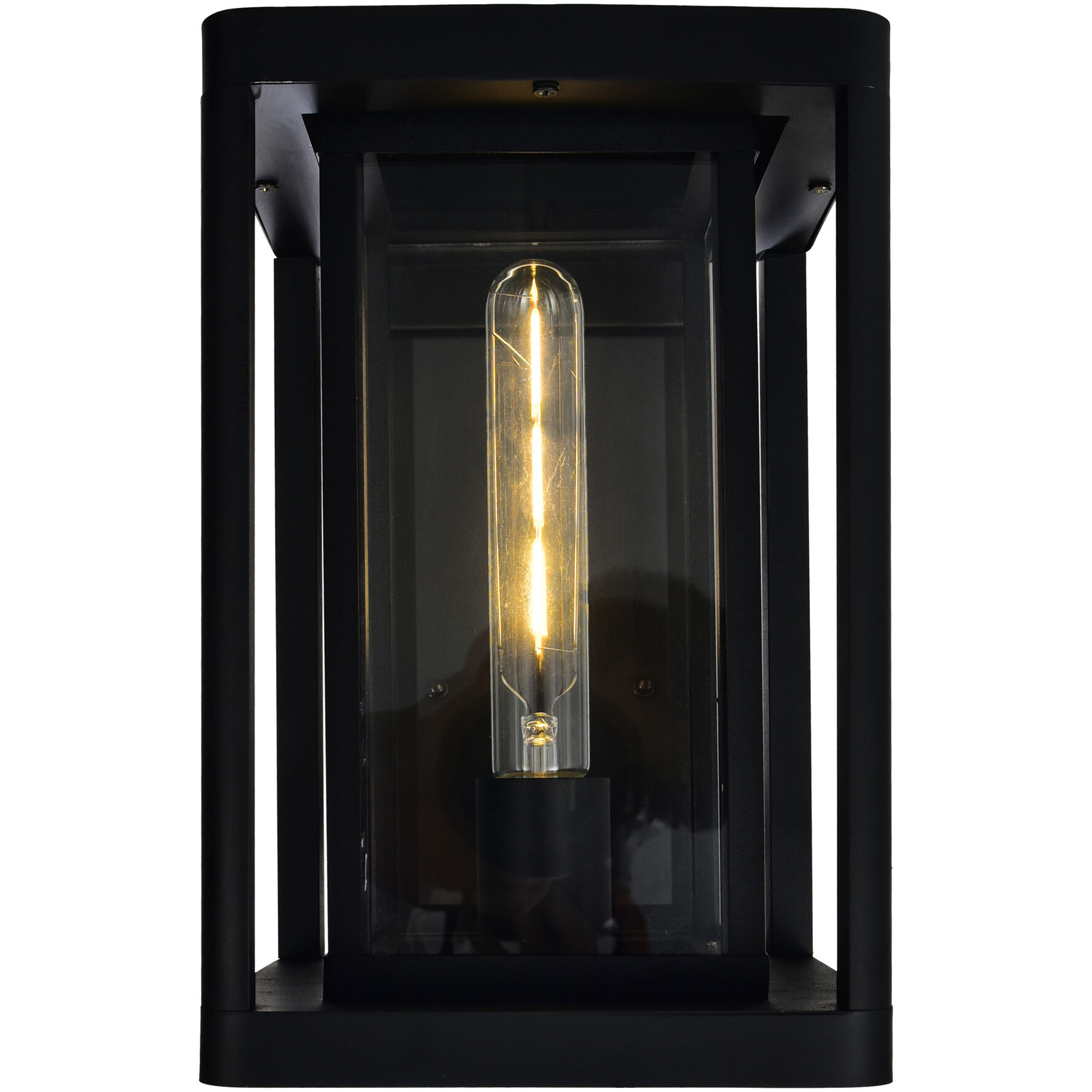 Mulvane 1 Light 11.4 inch Black Outdoor Wall Light
