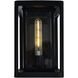 Mulvane 1 Light 11.4 inch Black Outdoor Wall Light