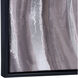 Cyclone II Black-White-Grey Multi-Color with Silver Foil Wall Art