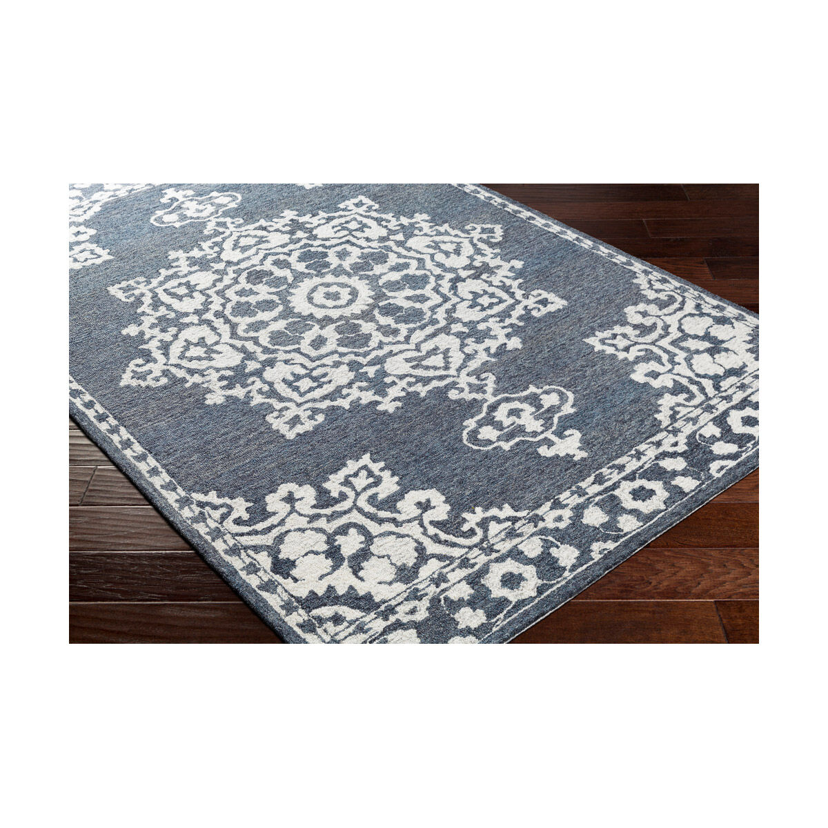 Granada 72 X 72 inch Charcoal/Cream Rugs in 6 Ft Round