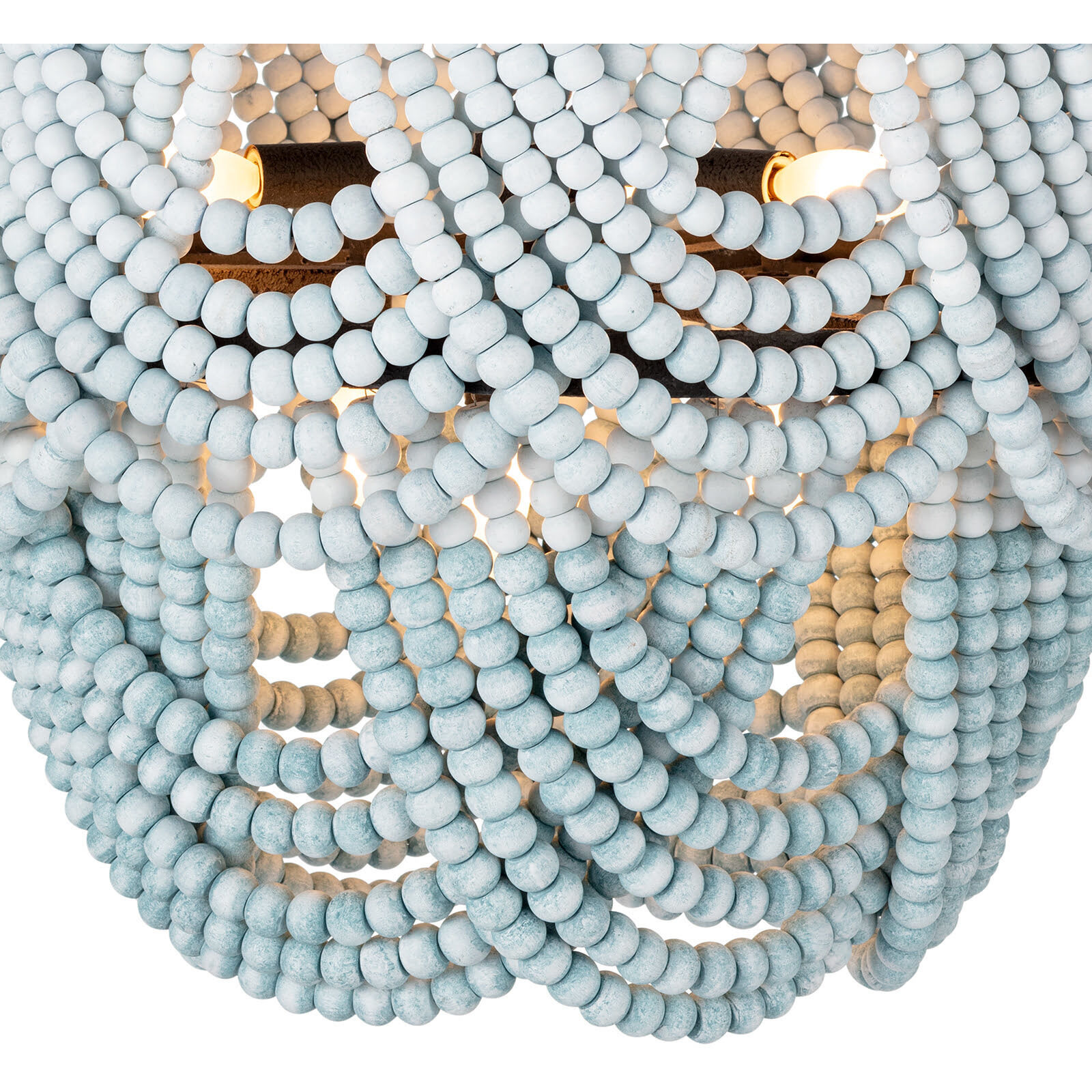 Ombre 6 Light 24 inch Blue Flush Mount Ceiling Light