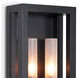 Coastal Living Montecito 2 Light 18 inch Black Outdoor Wall Sconce, Double Arm