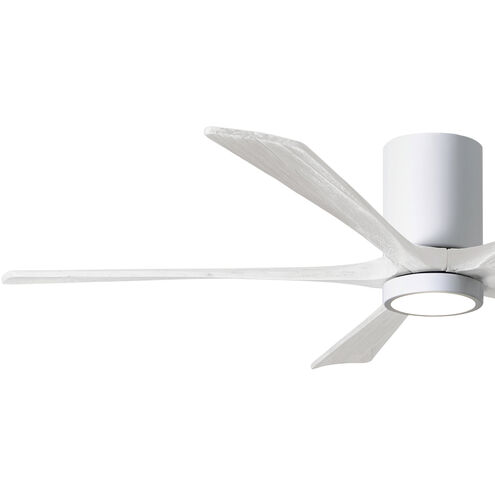Atlas Irene-5HLK 60 inch Gloss White with Matte White Blades Ceiling Fan, Flush Mounted
