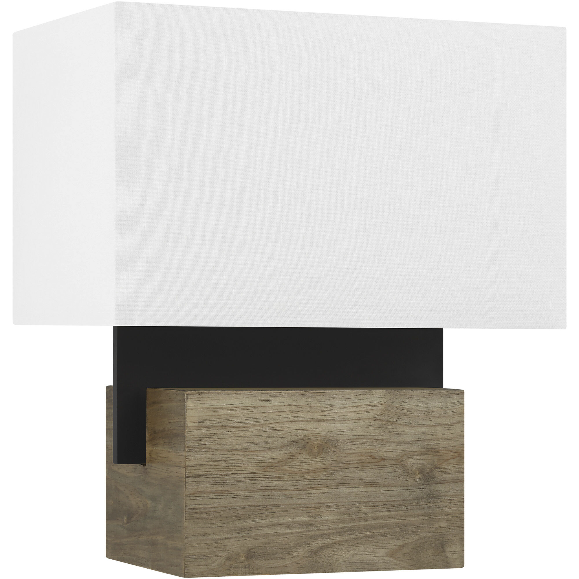 Clodagh Slab 18.1 inch 10 watt Nightshade Black Table Lamp Portable Light