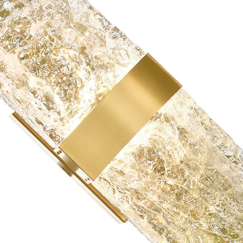 Lava LED 6 inch Brass Wall Light