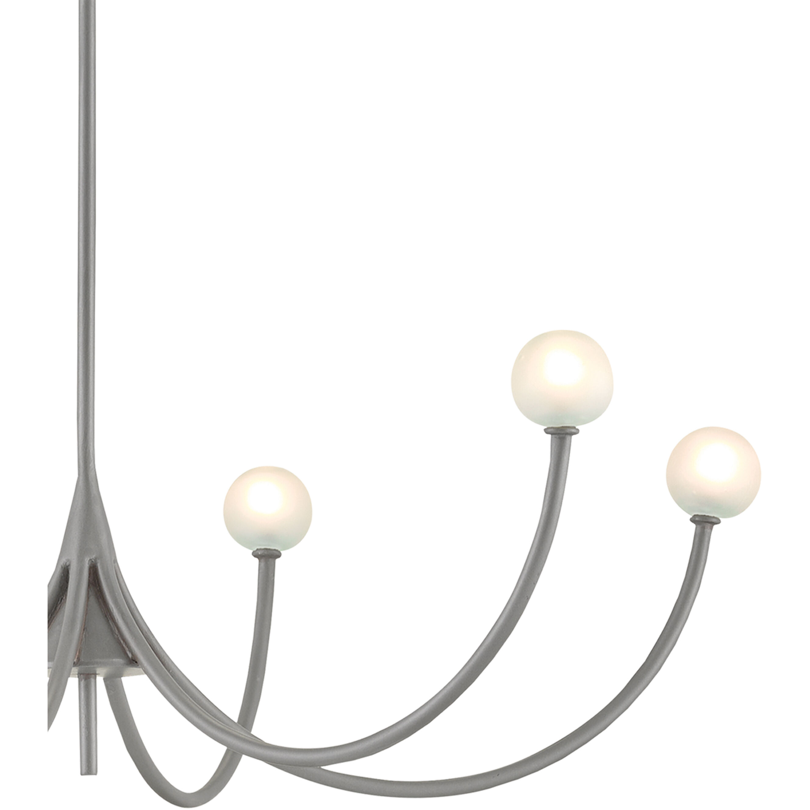 Carew 6 Light 27.5 inch Hiroshi Gray Chandelier Ceiling Light, Small