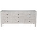 Conrad White Wash Dresser, 9 Drawer