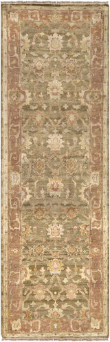 Hillcrest 96 X 30 inch Burgundy Rug in 2.5 x 8, Runner