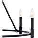 Carrick 6 Light Black Chandelier Ceiling Light, 1 Tier Small