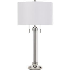 Montilla 31 inch 60 watt Brushed Steel Table Lamp Portable Light