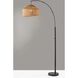 Amalfi 75 inch 100.00 watt Black Arc Floor Lamp Portable Light