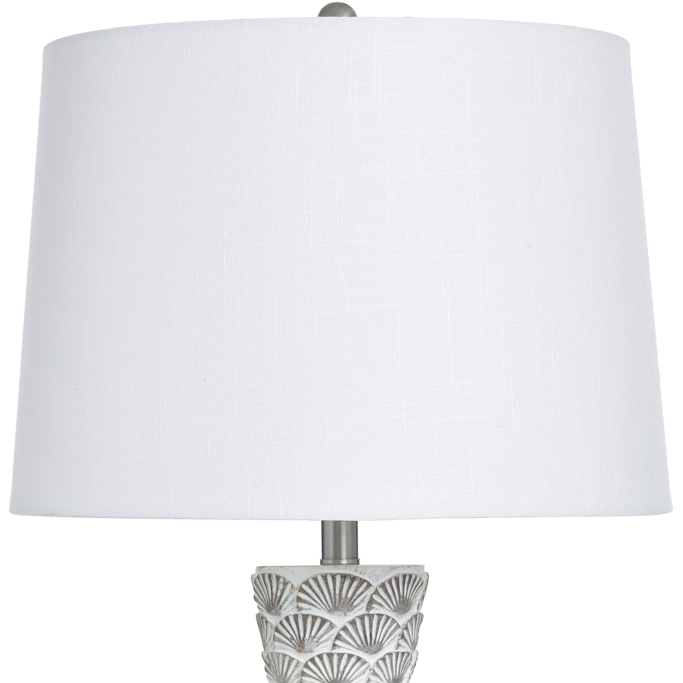 Poly and Steel 33.5 inch 100 watt Saponay and Beige Table Lamp Portable Light