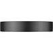Kawan LED 16 inch Matte Black and Modern Gold Flush Mount Ceiling Light
