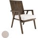 Teak Garden 22 X 21 inch Cream Outdoor Cushion, Chair Cushion