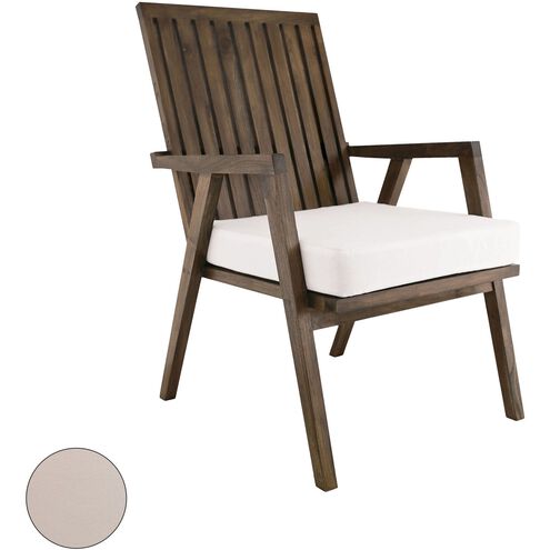 Teak Garden 22 X 21 inch Cream Outdoor Cushion, Chair Cushion