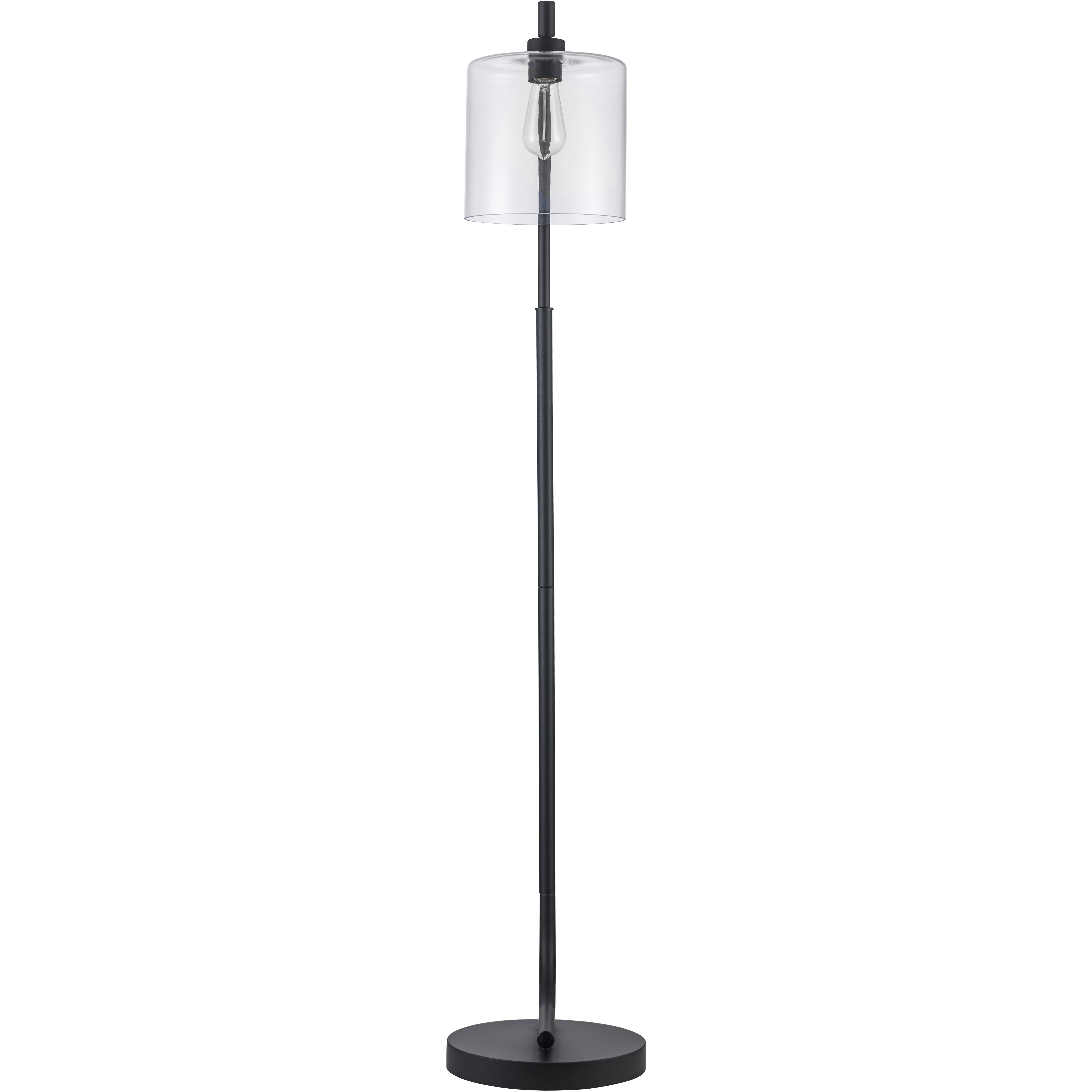 Whistler 62 inch 60.00 watt Black Adjustable Floor Lamp Portable Light