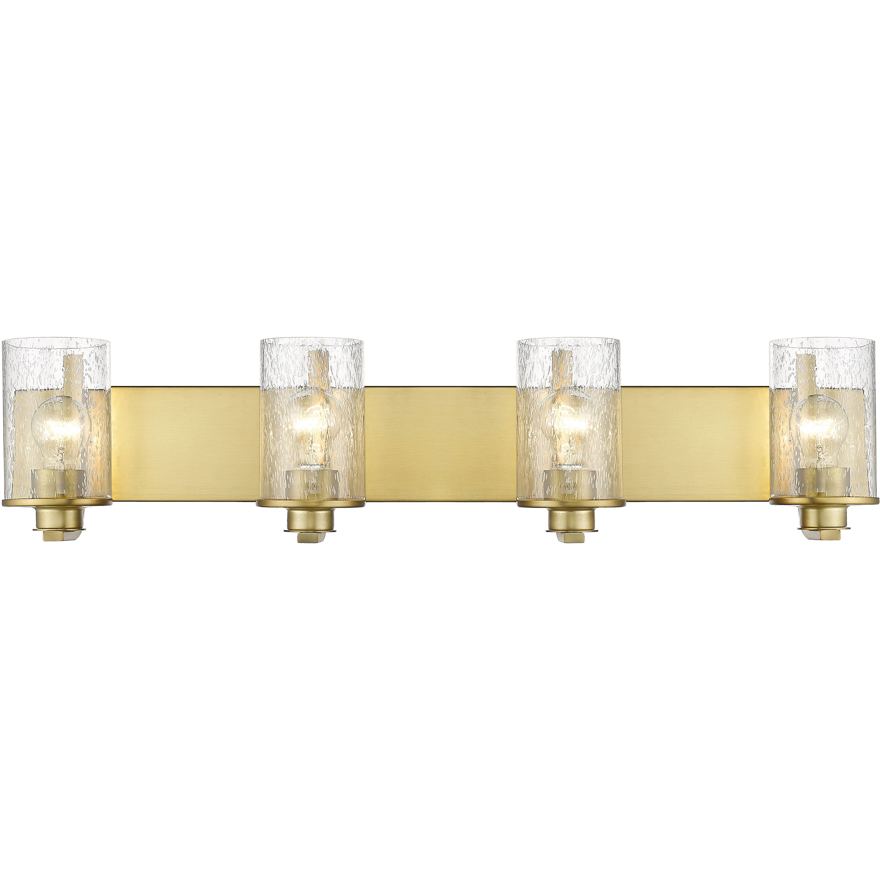 Beckett 4 Light 34 inch Olde Brass Vanity Wall Light