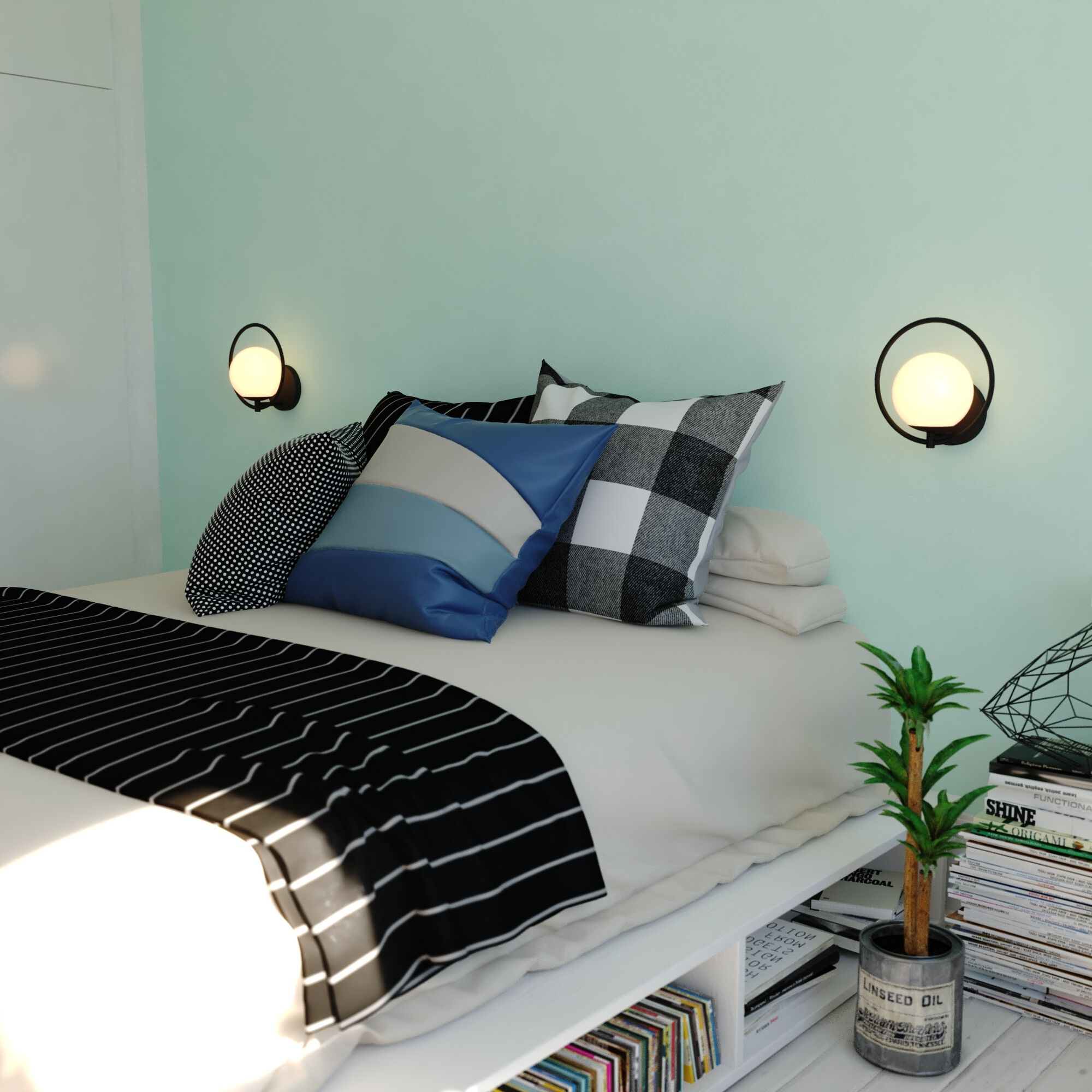 Bucktown LED 9.5 inch Matte Black Wall Light