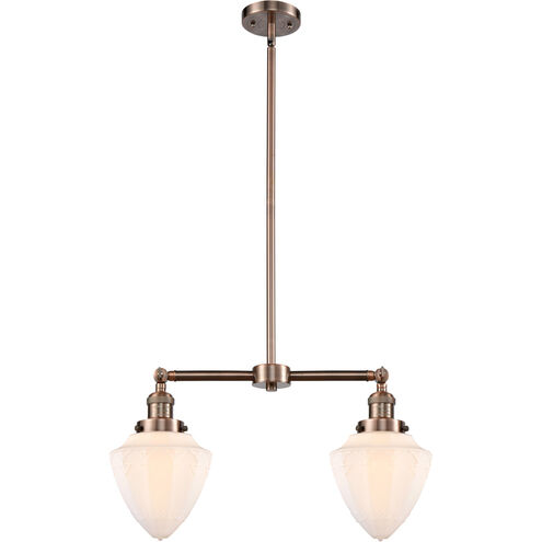 Franklin Restoration Bullet 2 Light 24 inch Antique Copper Island Light Ceiling Light