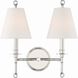 Riverdale Bath Wall Light in Polished Nickel