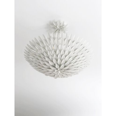 Broche 6 Light 24.5 inch Matte White Chandelier Ceiling Light