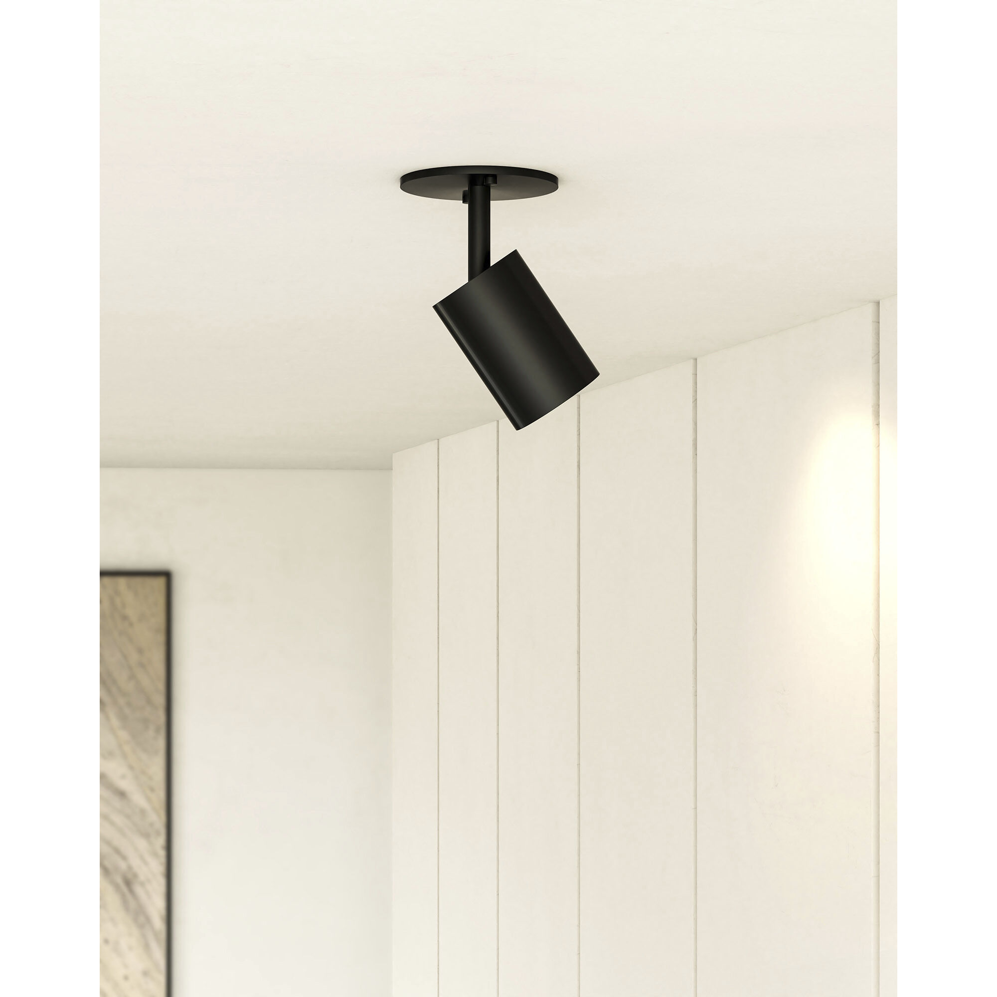 Barclay 1 Light 2.38 inch Black Semi-Flush Mount Ceiling Light