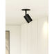 Barclay 1 Light 2.38 inch Black Semi-Flush Mount Ceiling Light