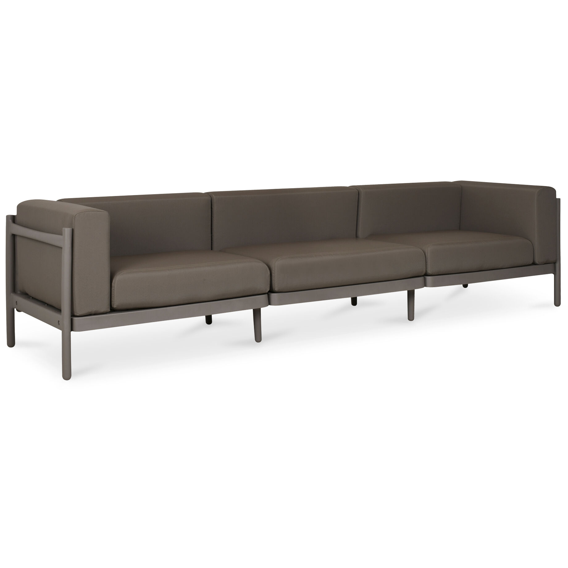 Suri Red Outdoor Sofa, 3-Seat