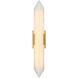 Rigio LED 5.5 inch Aged Gold Brass Wall Sconce Wall Light