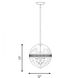 Stirling 3 Light 12 inch Warm Brass Pendant Ceiling Light, Essentials
