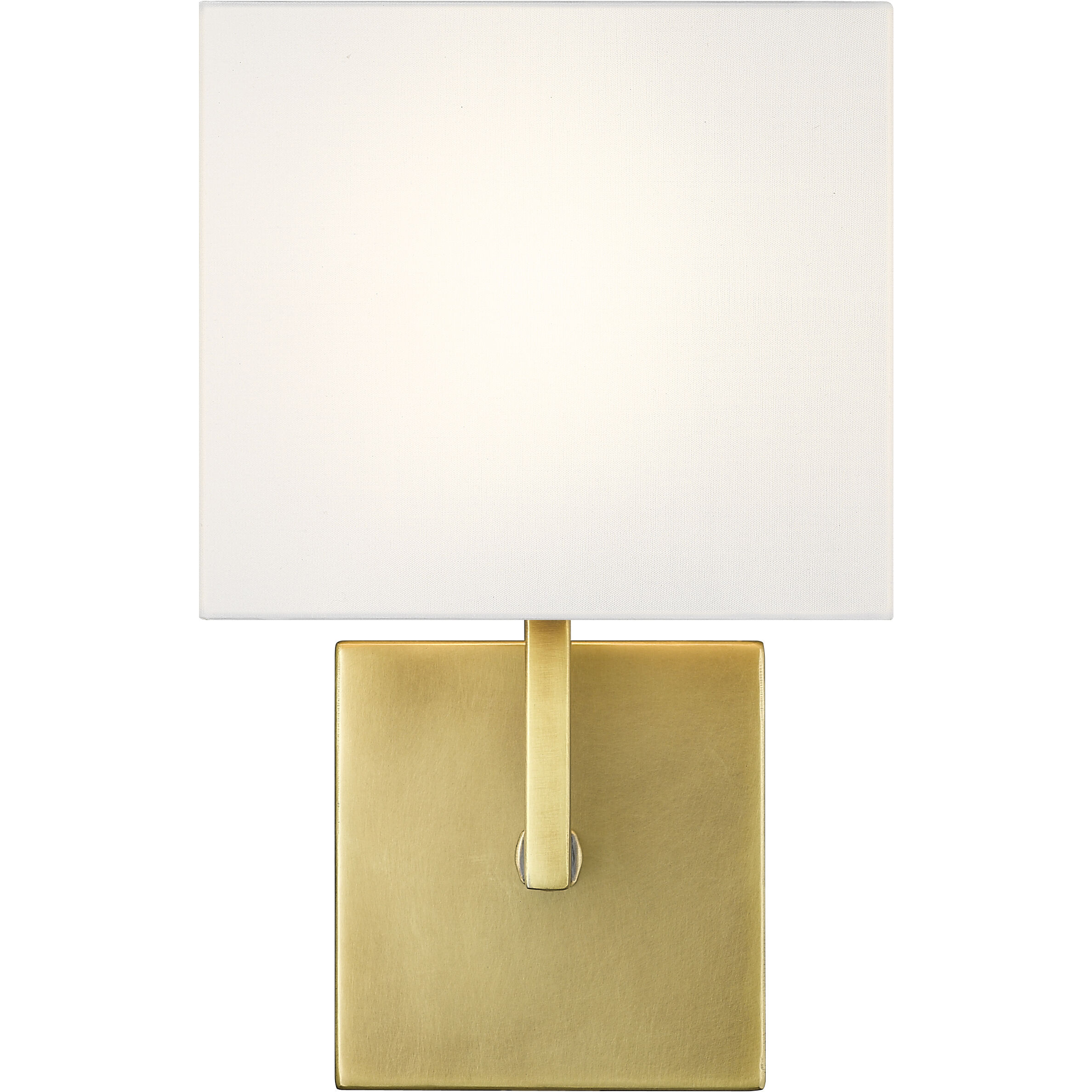 Saxon 1 Light 7 inch Rubbed Brass Wall Sconce Wall Light