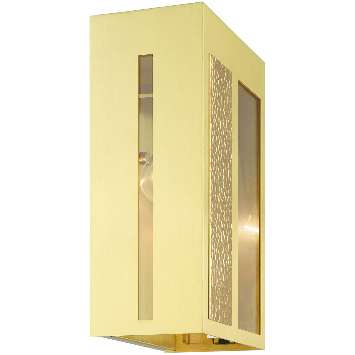 Lafayette 1 Light 14 inch Satin Brass Outdoor Wall Lantern