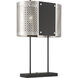 Noho 28 inch 100.00 watt Brushed Nickel W/ Sand Coal Table Lamp Portable Light