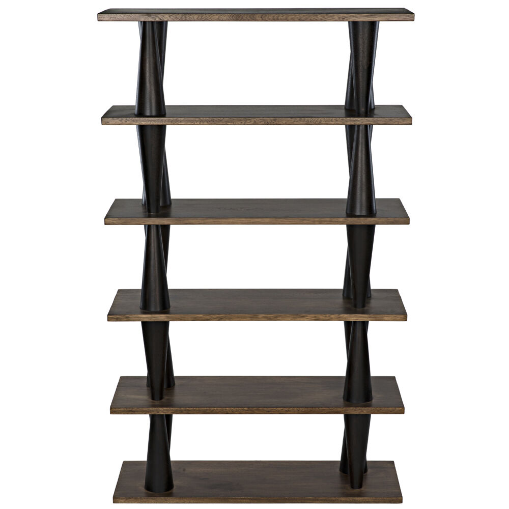 Mood Dark Walnut Bookcase