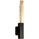 Refraction 2 Light 22.5 inch Coastal Black Outdoor Sconce