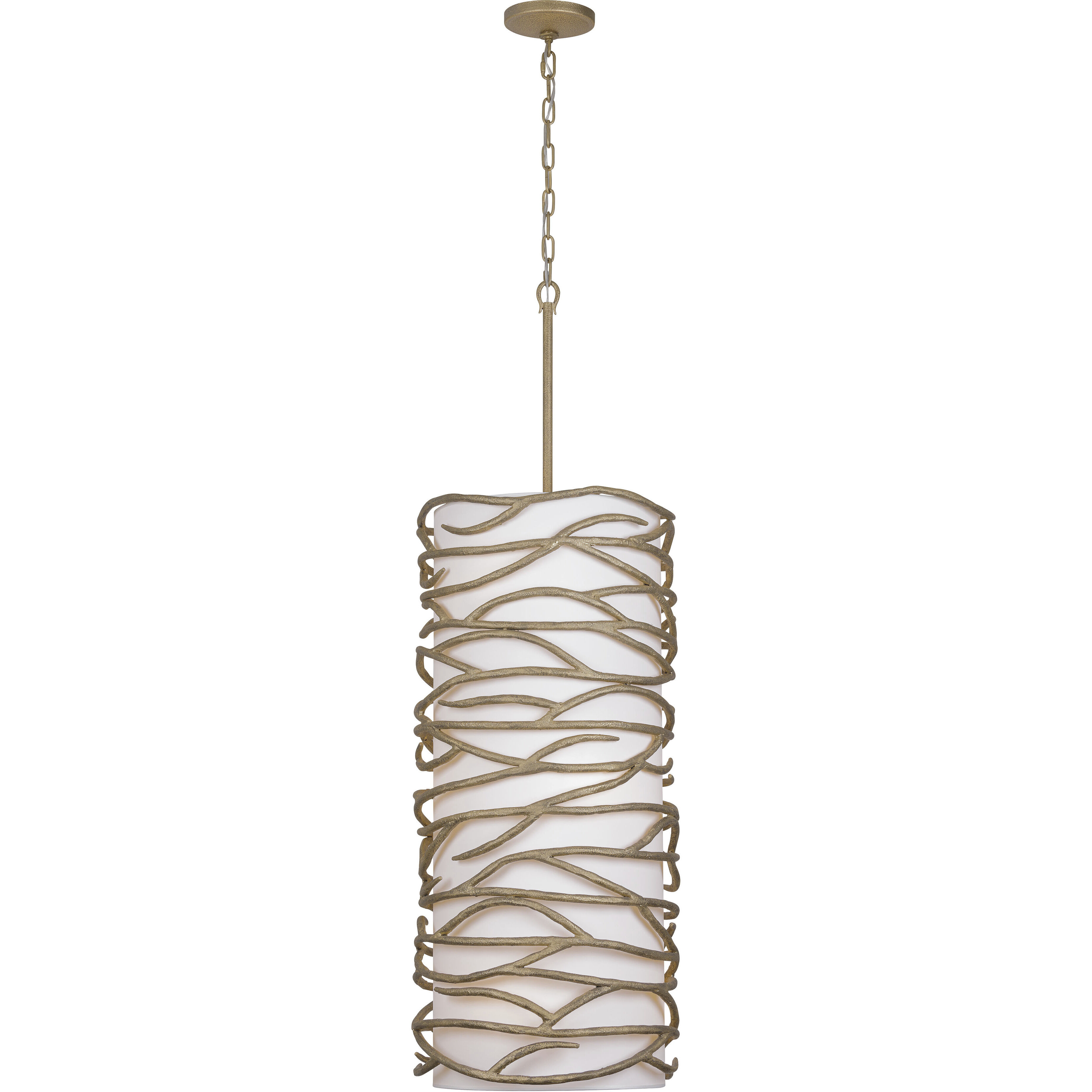 Branch Reality 9 Light 16 inch Textured Ashen Gold Foyer Pendant Ceiling Light